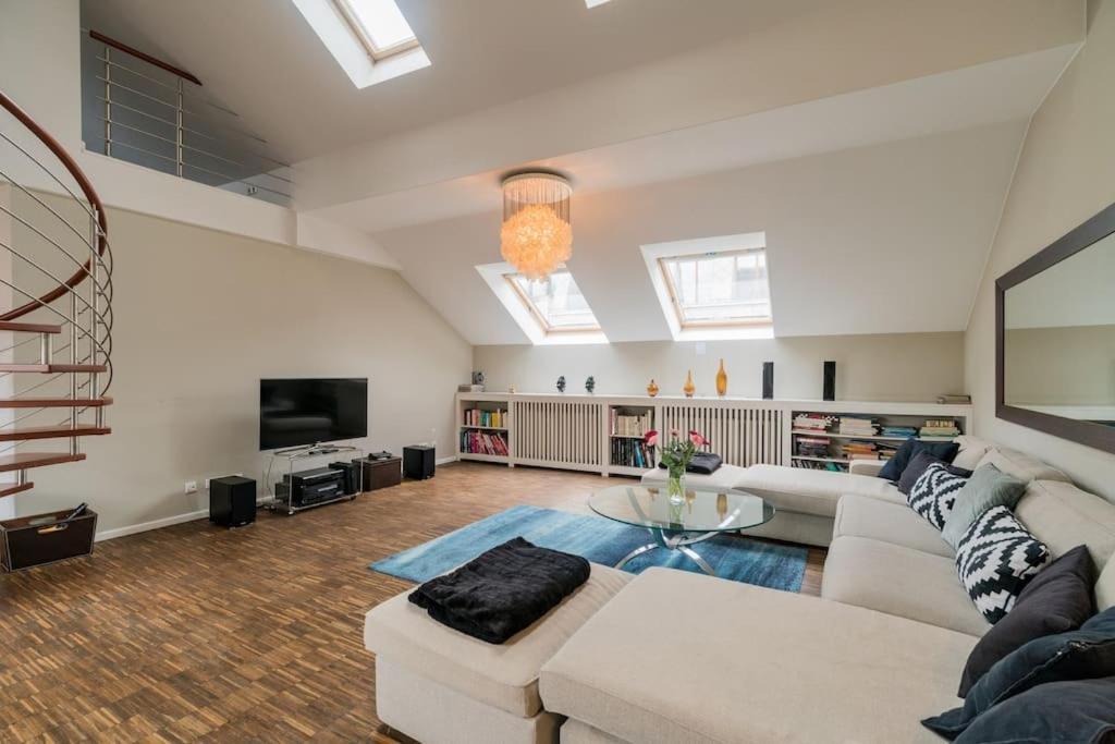 Ruhige Dachwohnung Mit Terrasse Mitte - Spacious Modern Rooftop Loft In Mitte Lejlighed
