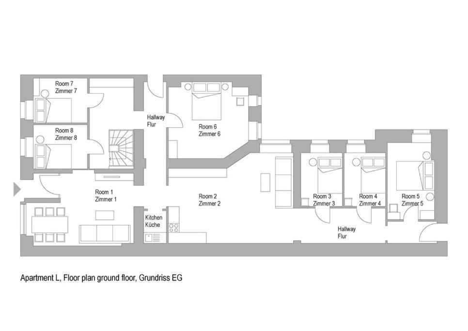 Apartment 33 L With 8 & 3 Bathrooms