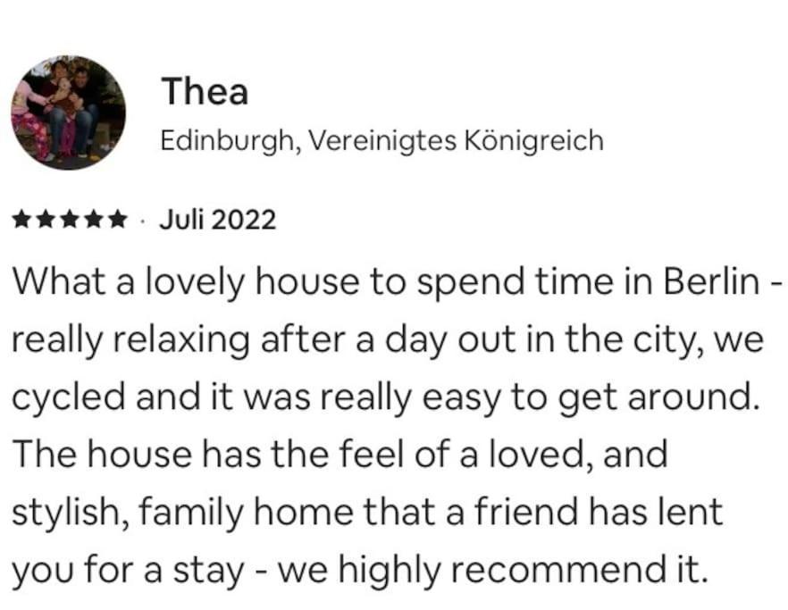 Townhouse With Garden, Terrace & Balcony * Berlin