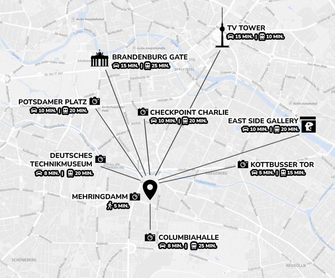 Helle Am Mehringdamm - Stylisch Und Zentral Berlin