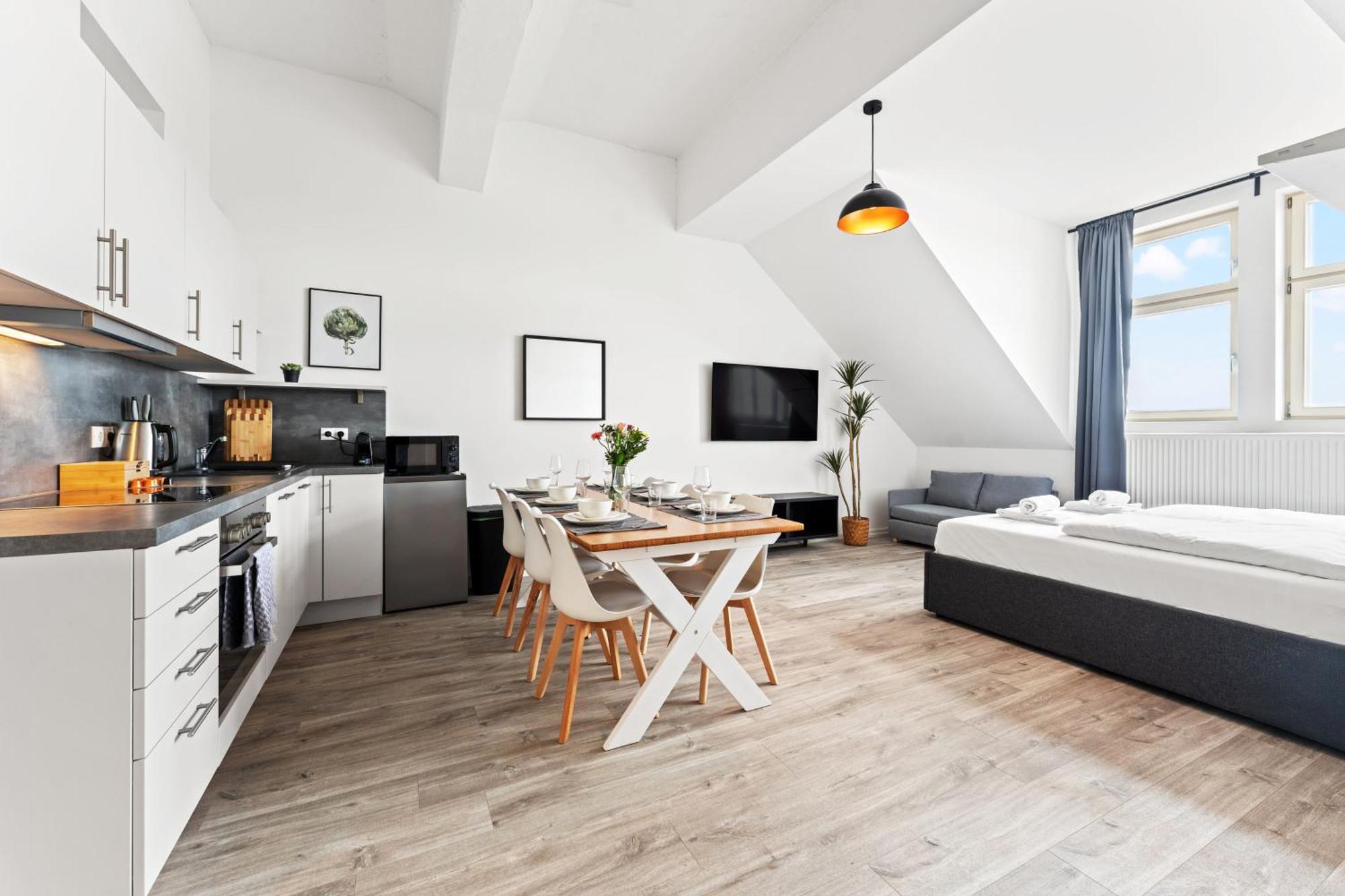 Mint Ueber Der Stadt Parken Kueche Wifi Apartment